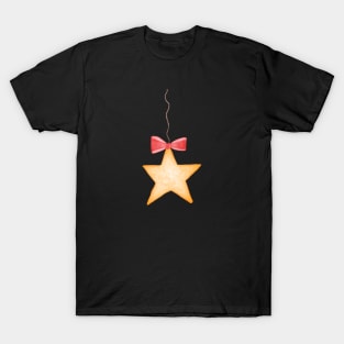 Gold star watercolor T-Shirt